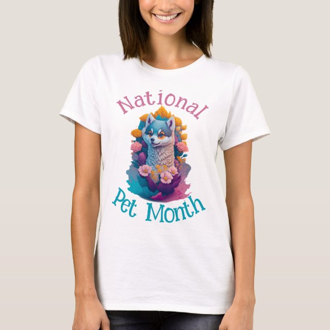 T-shirt Mois national des animaux (Devant)