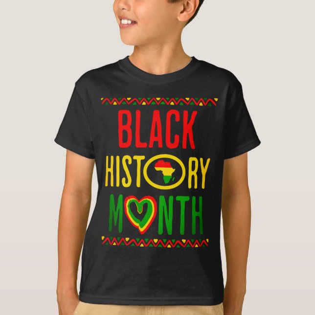T-shirt Mois noir, 19 juin, Mois de l'histoire noire (Devant)