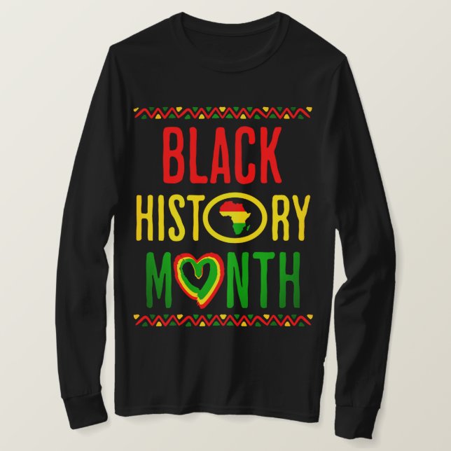 T-shirt Mois noir, 19 juin, Mois de l'histoire noire (Design devant)