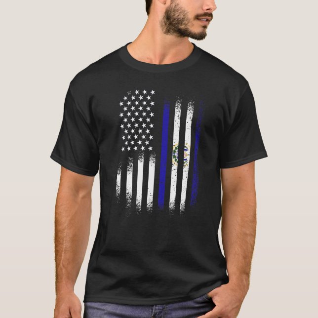 T-shirt Mois salvadorien du patrimoine américain El Salvad (Devant)