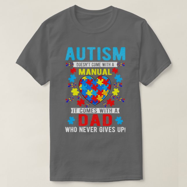 T-shirt Mois sensibilisation sur l'autisme Fière Autisme P (Design devant)