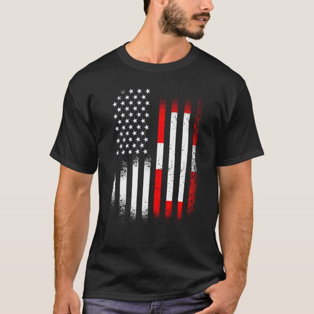 T-shirt Mois suisse du patrimoine américain Patriot suisse (Devant)