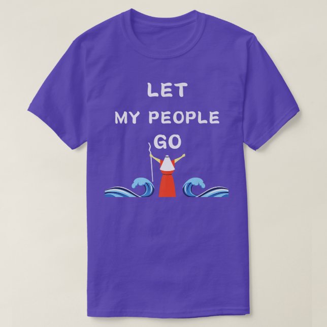 T-shirt Moïse Parties La Mer Rouge Femmes Juives Hommes Pâ (Design devant)