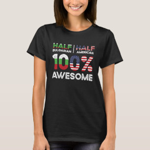 T-shirt moitié bulgare Bulgarie États-Unis