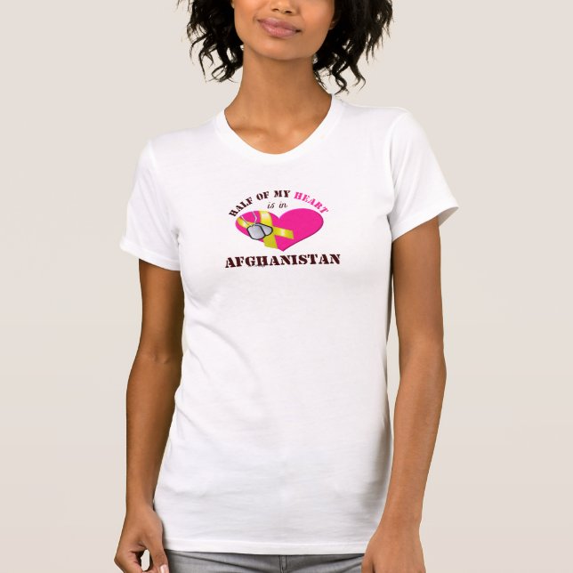 T-shirt Moitié de mon coeur. .AFGHANISTAN 3 (Devant)