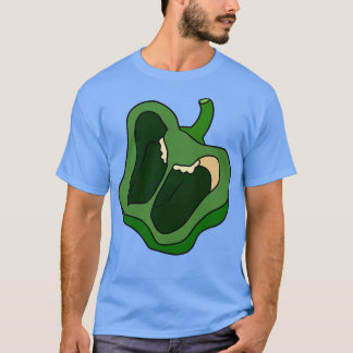 T-shirt Moitié poivron vert
