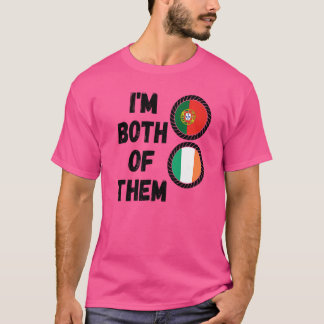 T-shirt Moitié portugais moitié racines irlandaises Portug