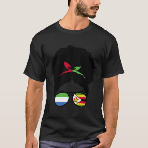 T-shirt moitié Sierra Leone moitié Zimbabwe Sierra Leone Z