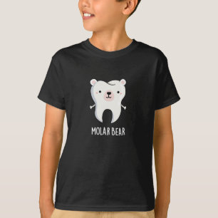 T-shirt Molar Bear Funny Dot Pun Dark BG