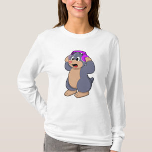 T-shirt Mole à la musique avec casque