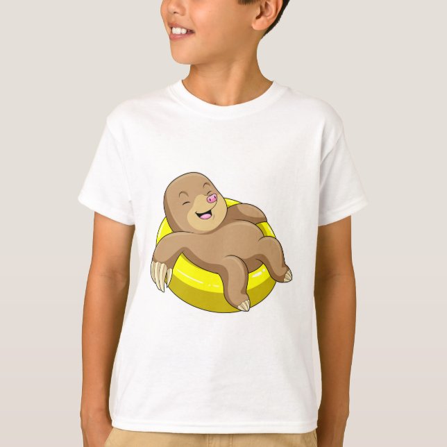 T-shirt Mole à la natation avec Lifebuoy (Devant)