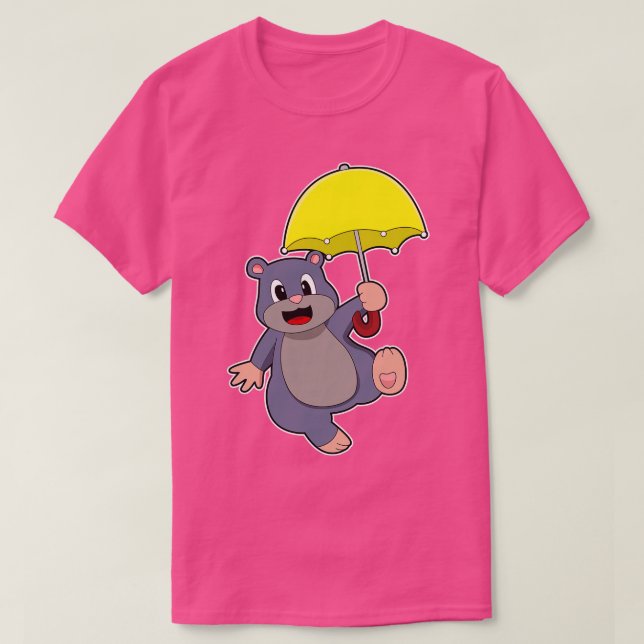 T-shirt Mole avec parapluie (Design devant)