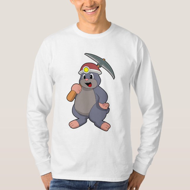 T-shirt Mole avec Pickaxe (Devant)