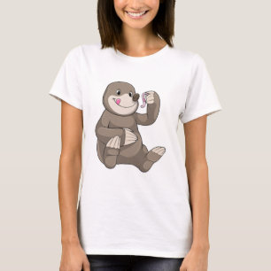 T-shirt Mole avec ver de terre