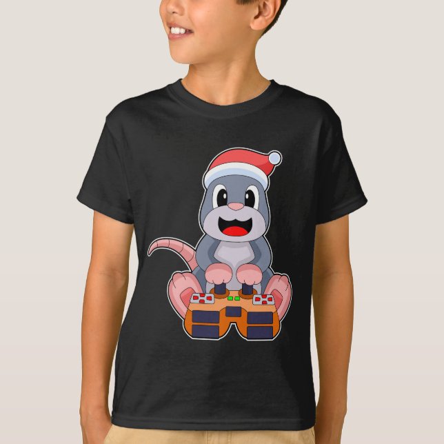 T-shirt Mole Christmas Gamer (Devant)
