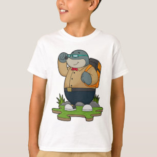 T-shirt Mole comme randonneur avec sac à dos