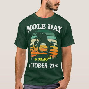 T-shirt Mole Day Avogadros Numéro Octobre 23e Don Pour Ch
