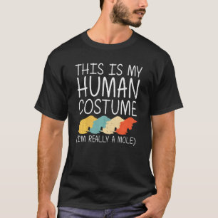 T-shirt Mole Halloween Costume humain Insectivore Shrew Ea