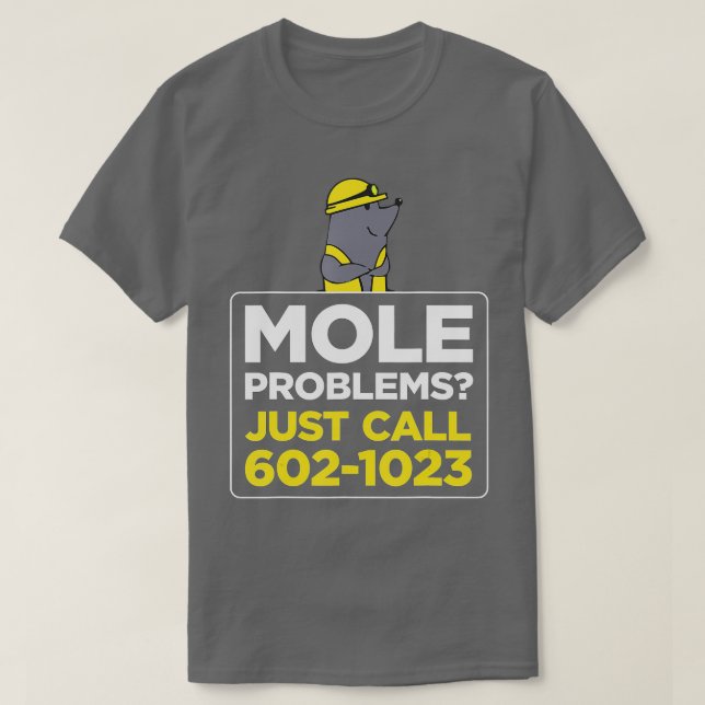 T-shirt Mole Problems Just Call Avogadros Number  (Design devant)