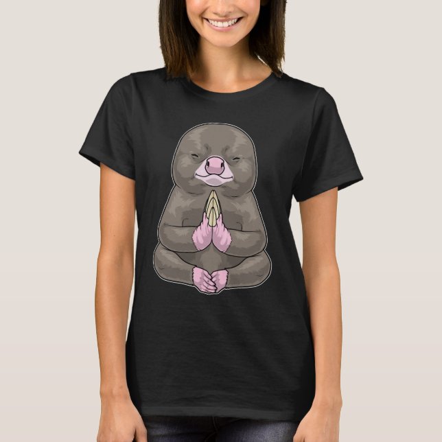 T-shirt Mole Yoga Fitness Meditation (Devant)