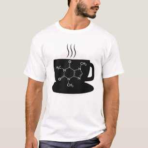 T-shirt Molécule de caféine chimique