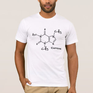 T-shirt Molécule de Caffiene (constitution chimique)