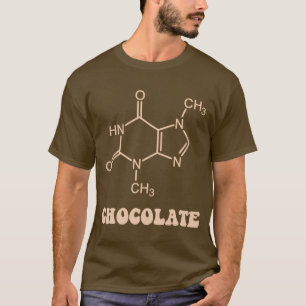 T-shirt Molécule scientifique de théobromine d'élément