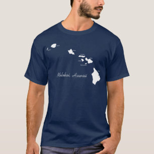 T-shirt Molokai Hawaï avec les îles hawaïennes