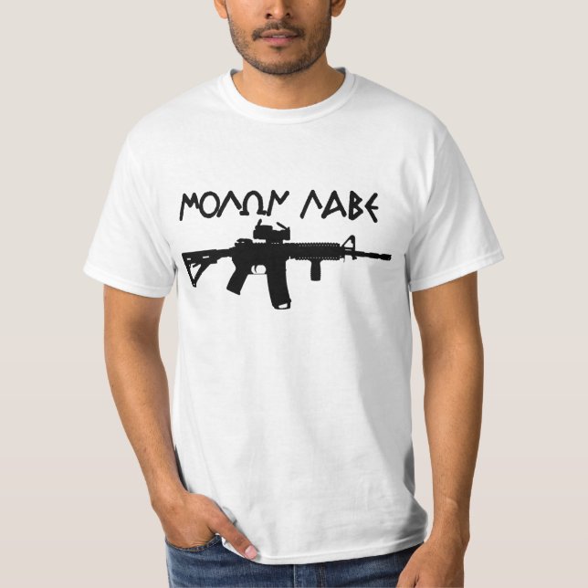 T-shirt Molon Labe AR15 (Devant)