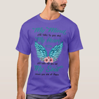 T-shirt Mom Dad In Heaven My Minds Still Talks To You Memo