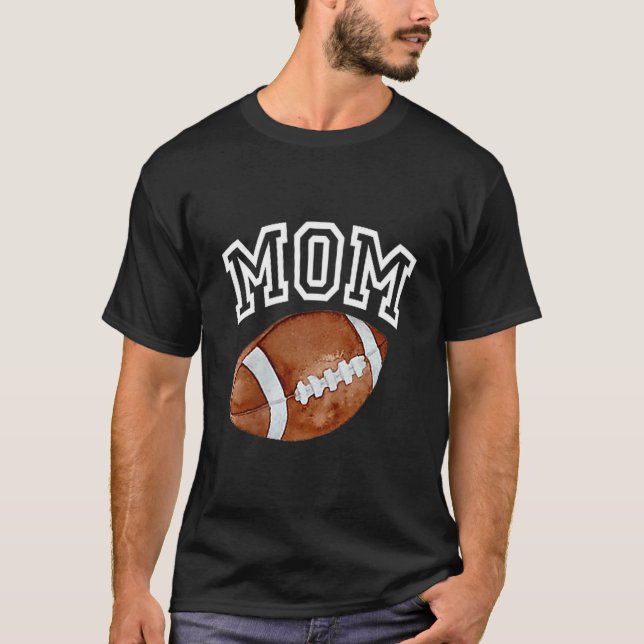 T-shirt Mom Of The 1 Year Old Football Birthday Boy Family (Devant)