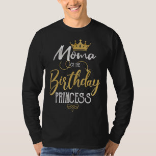 T-shirt Moma Of The Birthday Princess Birthday Party Moth