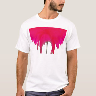 T-shirt Moment capturé : Une Élégance Pétale Rose Rouge