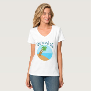 T-shirt Moment d'ajouter du sel – Palmier de plage tropica