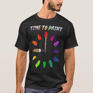 T-shirt Moment De Peinture Tache D'artiste Peintre Hommes 