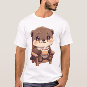 T-shirt Moment de thé Cozy Otter