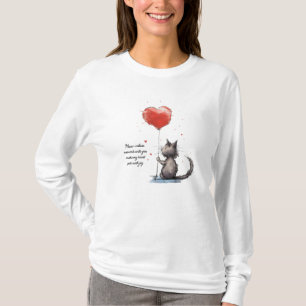 T-shirt Moments cardiaques Purr-fect Meow velous Love