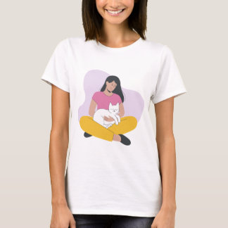 T-shirt Moments Paisibles avec Mon Chat
