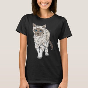 T-shirt momie d'Halloween siamese