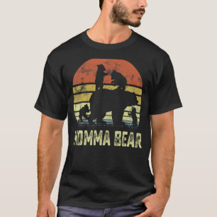 T-shirt Momma Bear Matching Family Cub 4 enfants Fête des