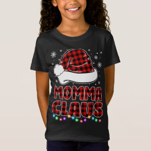 T-Shirt Momma Claus Funny Grandma Matching Famille Christm
