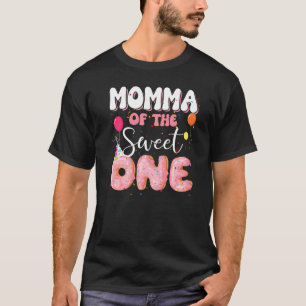 T-shirt Momma De L'Anniversaire Un Doughnut 1ère Famille B