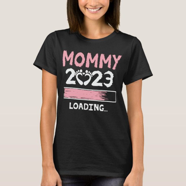T-shirt Mommy 2023 Chargement Funny Future Nouvelle Maman  (Devant)