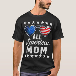 T-shirt Mommy Fourth Of July Costume All American Mom US F