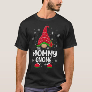 T-shirt Mommy Gnome Buffalo Plaid Matching Family Christma