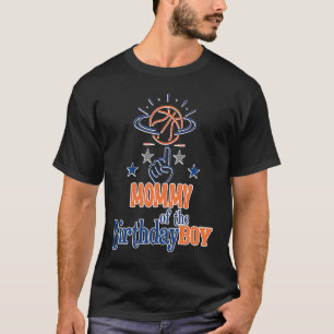 T-shirt Mommy of the Birthday Boy Basketball Theme Matchin
