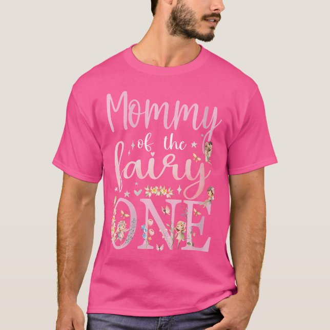 T-shirt Mommy Of The Fairy One Mom 1St Birthday Party Fami (Devant)