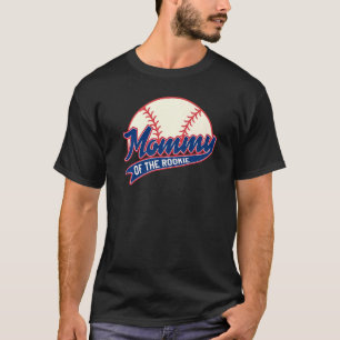 T-shirt Mommy Rookie Anniversaire de baseball correspondan