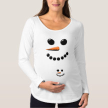 Mommy Snowman Et Bébé Snowman mignonne Festive