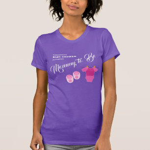T-shirt Mommy to Be Baby shower Girl Modern.
